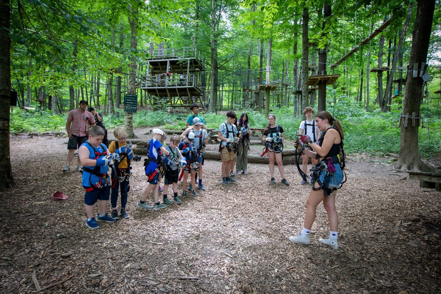 Adventure Park Guide training participants